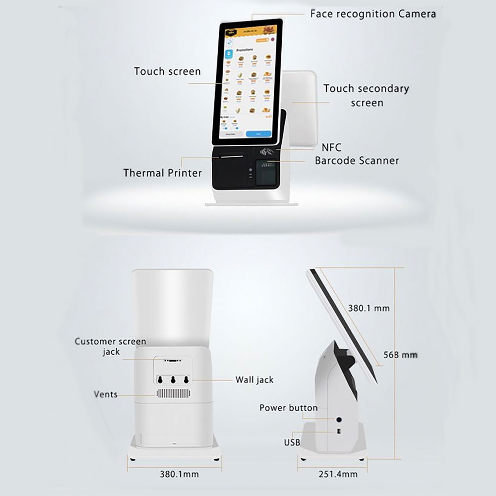 MS-S3 Wall-mounted Desktop Floor-standing Self-payment